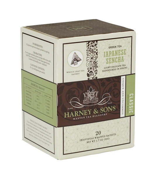 Japanese Sencha, Box of 20 Individually Wrapped Sachets