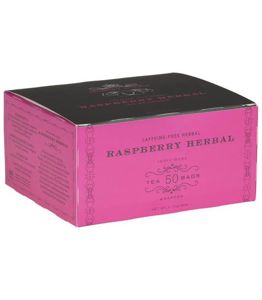 Raspberry Herbal, Box of 50 Wrapped Teabags