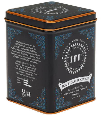 Black Cask Bourbon, HT Tin of 20 Sachets