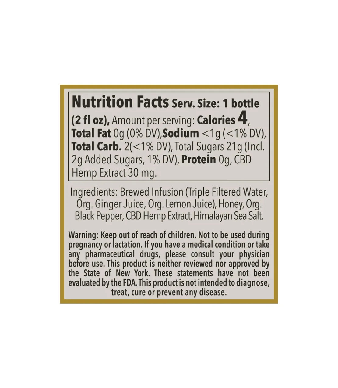 Ginger Shot – 30 MG Hemp
