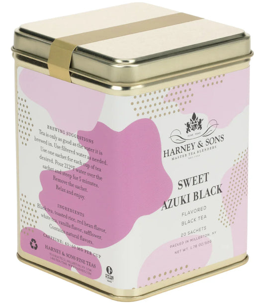 Sweet Azuki Black, Tin of 20 Sachets